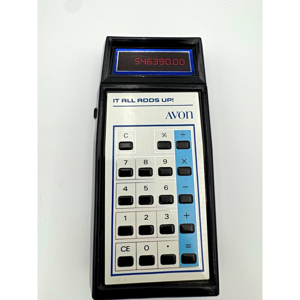 Avon Vintage "It All Adds Up!" Calculator Deep Woods After Shave